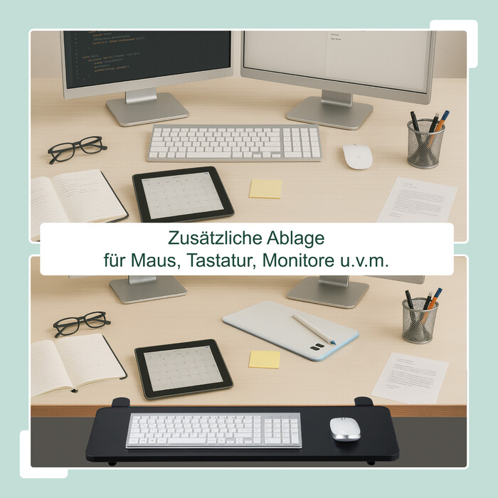 Relaxdays Desk Extension for Clipping On