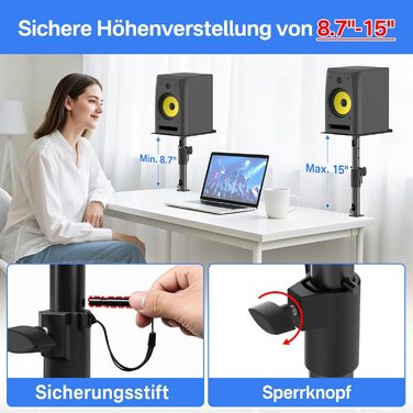 Підставки для акустики: універсальні, регульовані по висоті, нахильні та поворотні, для Edifier, KRK, Klipsch, Polk, Sony, PreSonus, JBL та інших