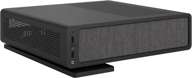 Корпус Fractal Design Ridge Black Mini-ITX для ігрового ПК з PCIe 4.0, 2 вентилятори 140мм PWM, USB Type-C
