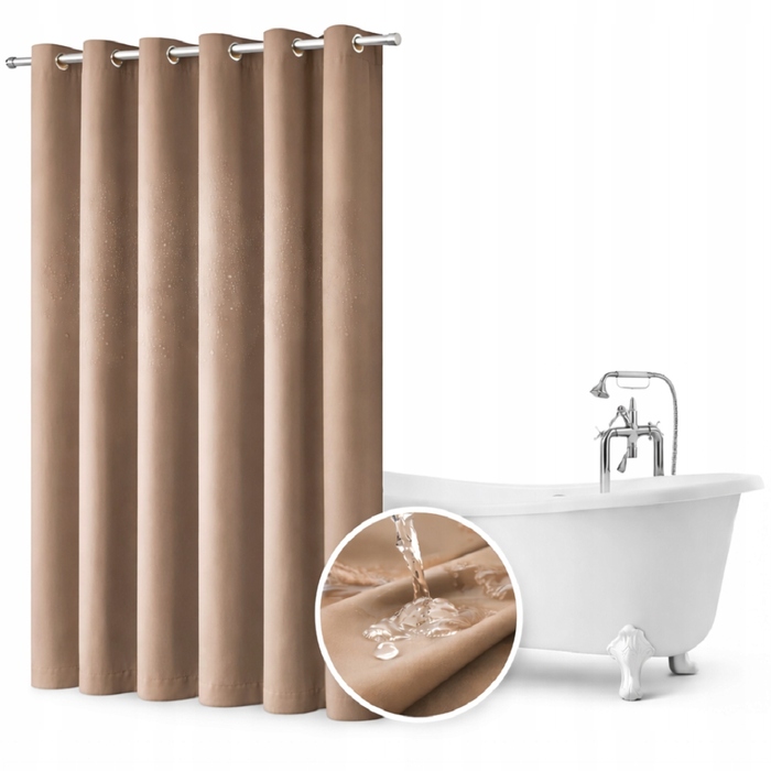 Текстильна штора для ванни NOW-ART, 150 x 180 см