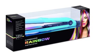 Випрямляч для волосся GAMMAPIU' Rainbow Professional: з регульованою температурою, швидким нагріванням, захистом від статичної електрики, італійська вилка, рожевий колір