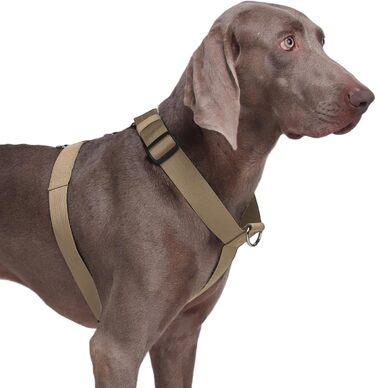 Нашийник для собак FeimaX для великих порід, тактичний, дихаючий, зручний, міцний, безпечний, хакі (M)