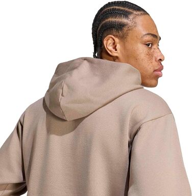 Чоловіча худі Adidas Essential Linear Fleece з капюшоном, колір Khaki Six/Black, розмір S