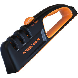 Точилка для ножів Sharp Pebble Orange Ninja, 5 кутів заточування, преміум-якість, для кухонних та кишенькових ножів