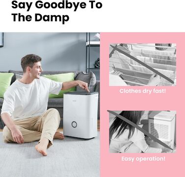 Зволожувач повітря COMFEE' MDDF-20DEN7: 20л/день, 40м², 3 режими, таймер, 3л бак