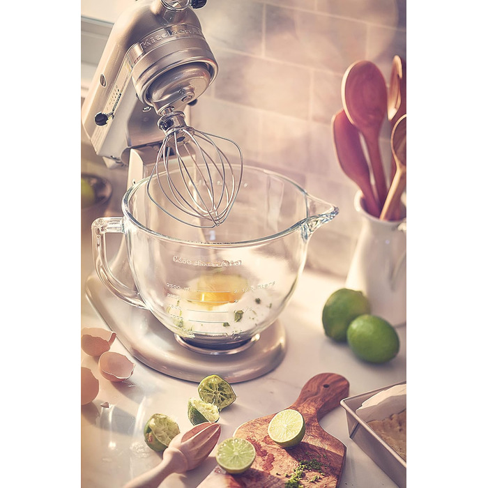 Скляна чаша KitchenAid KSM5GB з мірними позначками для міксера