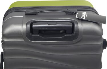 Набір валіз DMS® 7-елементів: 3 валізи (M/L/XL) з ABS-пластику, 360° колеса, кодовий замок + 4 чохли для одягу. Легкий, міцний, розширюваний, для подорожей та бізнесу (світло-зелений)