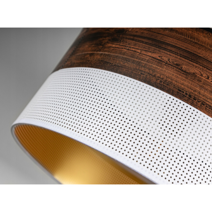 Стильна настільна нічна лампа з абажуром у кольорі венге, сучасний лофт, LED