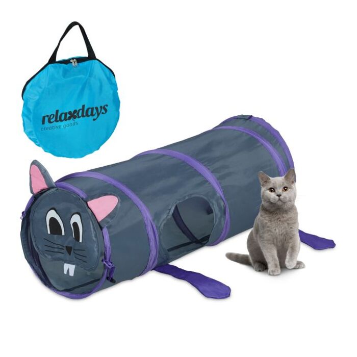 Relaxdays Pop-Up Котячий Тунель з дизайном миші