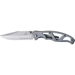 Gerber folding knife with plain edge and pocket clip (tooth length 7.6 cm (EU))