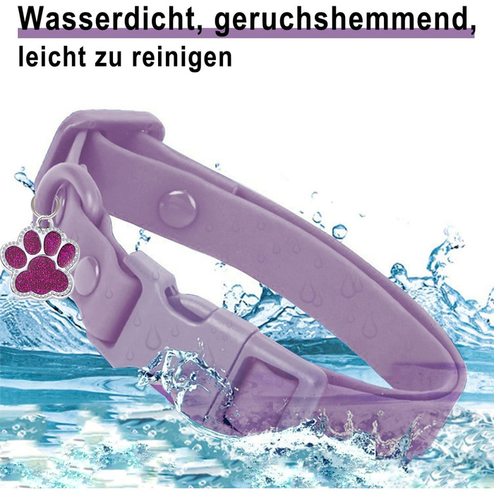 Персоналізоване собаче нашийник з металевою застібкою: напис та номер телефону, регульовані розміри для великих та середніх собак (Collar 07)