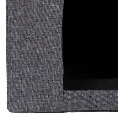 Relaxdays Cat Cave in Grey with Lid