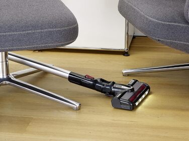 Бездротовий акумуляторний пилосос SEVERIN HV 7166 (Чорний): 60 хв роботи, 2-в-1, для тварин, легкий, без мішка, 400 Вт