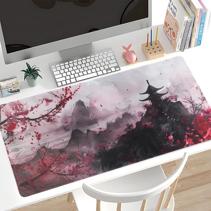 Килимок для миші ігровий XXL 900x400 мм, антиковзка підкладка для комп'ютера, ноутбука, MacBook, з натурального каучуку, водонепроникний, з принтом аніме