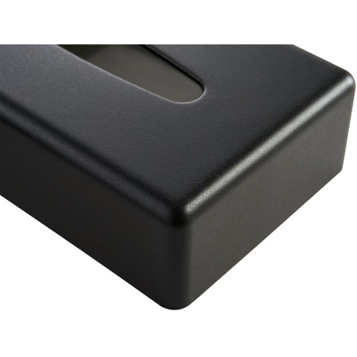 Кришка для серветок прямокутної форми Corby (Хром, Чорний колір, один розмір)