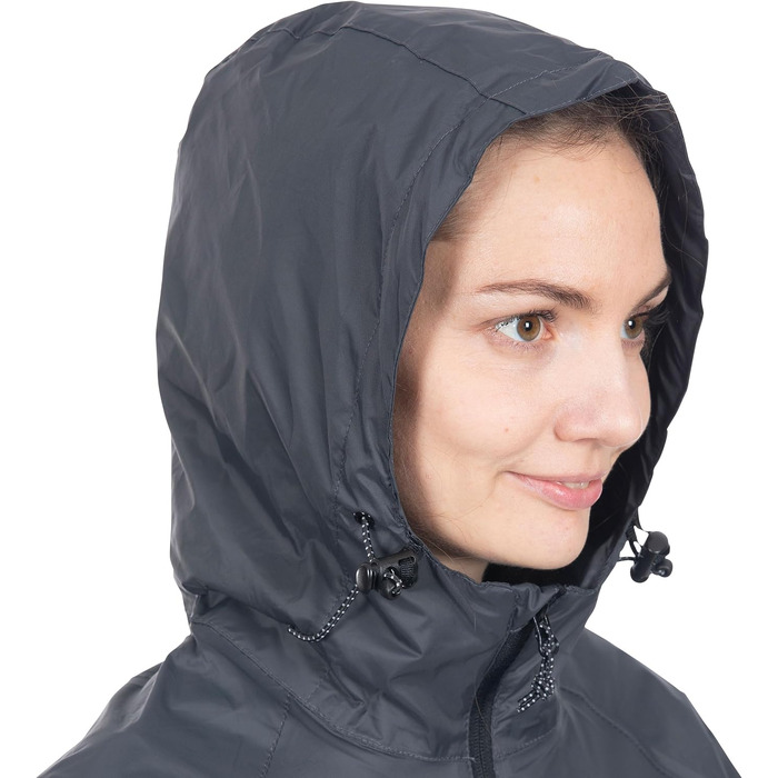 Водонепроникна куртка-дощовик Trespass Qikpac Unisex, компактна модель, що згортається, колір Flint