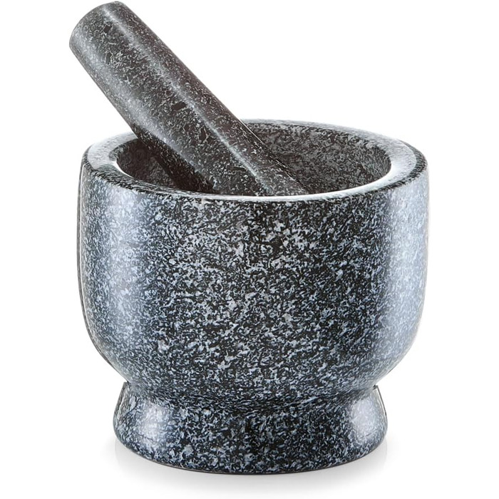 Набір ступки та пестика Zeller 24500, граніт, антрацитовий колір, 12x12x10 см