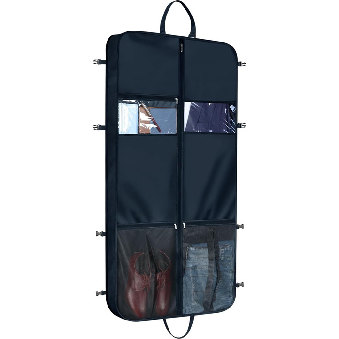 Чохол для одягу Syeeiex 50'' (127 см) для чоловіків, з 6 кишенями, Oxford, для подорожей, навішування