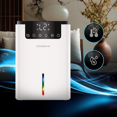 Електричний осушувач повітря LUXE UV 0.7L/24h з LED-дисплеєм, таймером та низьким рівнем шуму. Ідеально для дому, квартири, ванної кімнати - захист від вологи та плісняви. Білий.