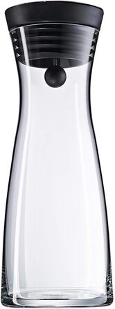 WMF Basic Glass Water Carafe 0.75 liter, Glass Carafe with Lid, Silicone Lid, CloseUp Closure