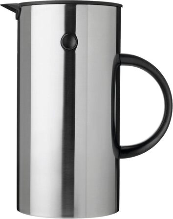 Термос Stelton EM77, 0.5 л - стильний термос з нержавіючої сталі з подвійними стінками для гарячих та холодних напоїв, з скляною вставкою, магнітним закриттям та вінтажним дизайном