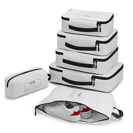 Набір органайзерів для валізи G4Free (6 шт) з Tyvek - розширювані сумки для одягу в подорож