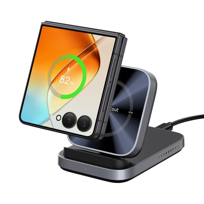 Індукційна зарядна станція SwanScout для Samsung Galaxy Z Flip 6/5/4/3 та Z Fold серії, бездротовий зарядний пристрій