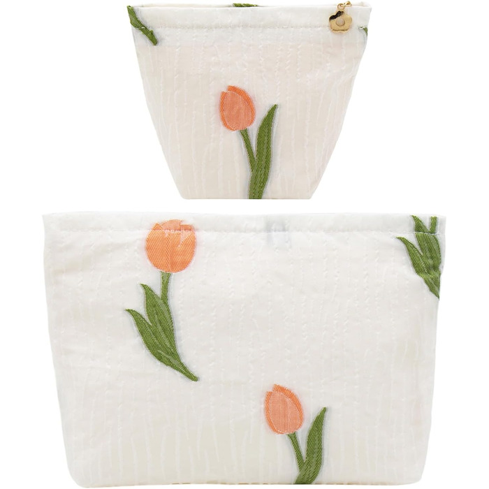 Косметичка для макіяжу 2 шт. Органайзер для косметики для дівчат та жінок. Ідеально для подорожей та як подарунок (A-tulpe)