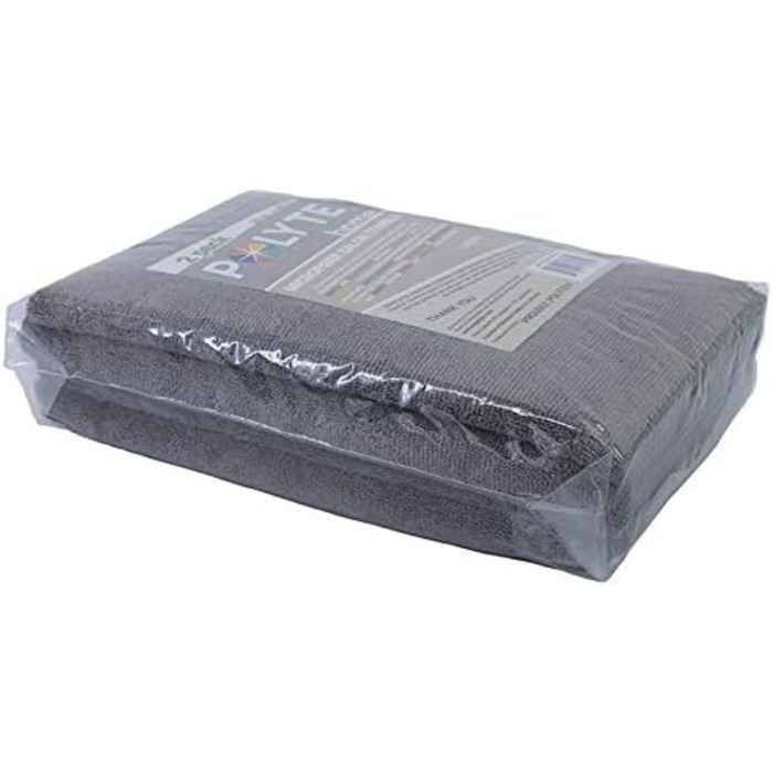 Рушники для перукарів Polyte - мікрофібра, швидковисихаючі, безворсові, темно-сірі, 50x101 см, 2 шт.