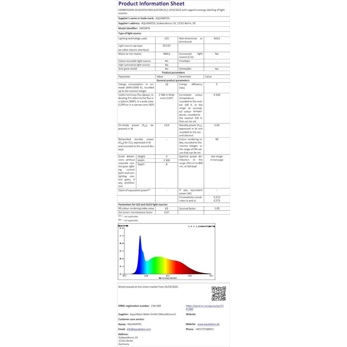 Дзеркальна шафка для ванної кімнати AQUABATOS з розеткою, підсвічуванням LED, 50x70 см. Шафка для ванної кімнати з дзеркалом, інфрачервоний сенсор, регулювання яскравості, протизапітніння, холодний білий колір світла (Тип 07L)