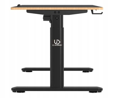 Ігровий стіл Ultradesk Pulsar 120 см, чорний, з електричним регулюванням висоти