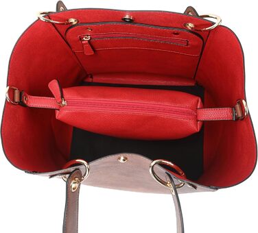 Жіноча шкіряна сумка-шопер велика (Dunkelblau) для студентів та роботи