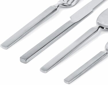 Alessi 4180S24 24-Piece Stainless Steel Silver Flatware Set