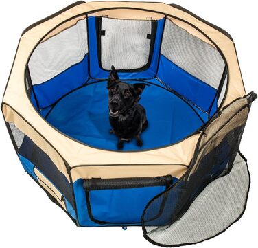 Клітка-манеж для цуценят та дрібних тварин XL, з 8 панелей, розкладний, знімний
