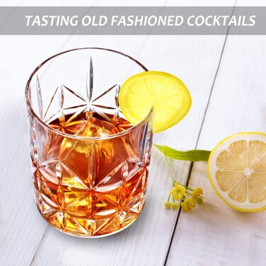 Набір склянок для віскі Veecom, 315 мл (2 шт.) - Old Fashioned, Tumbler, для скотчу та коктейлів
