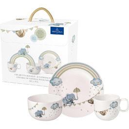Набір дитячого посуду Villeroy & Boch Boho Kids: 4 шт. (вилка, ложка, ніж, ложкар), нержавіюча сталь, для дітей, безпечний, миється в посудомийній машині