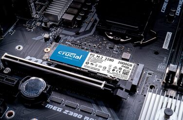 SSD Crucial P2 2TB M.2 PCIe Gen3 NVMe - внутрішній накопичувач, 2400 МБ/с