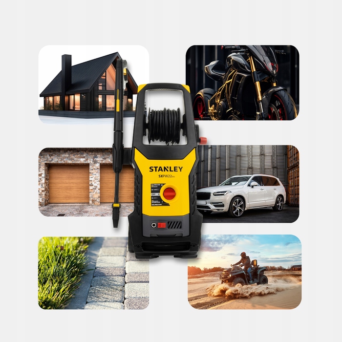 Мийка високого тиску Stanley 2200 Вт 240 бар, шланг 8 м