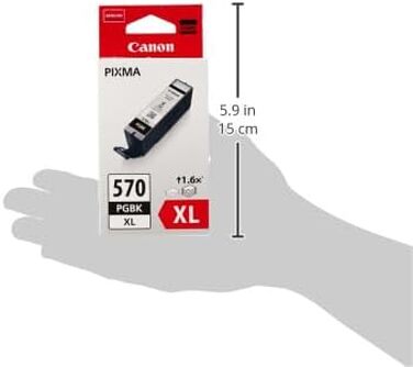 Оригінальний чорнильний картридж Canon PGI-570 XL чорний (набір 2 шт), пігментне чорнило