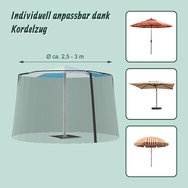 Relaxdays Mosquito Net Parasol