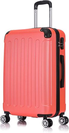 Чемодан Flexot® F-2045, 3-секційний набір, ручна поклажа, валіза на колесах, ручна поклажа, валіза-набір, валіза з твердим корпусом (L, неоново-помаранчевий)