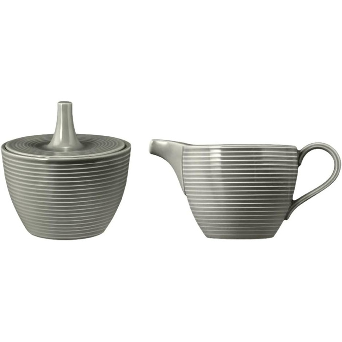 Seltmann Weiden Beat Pearl Grey Sugar Bowl + Milk Jug 2-Piece Set