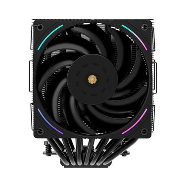 Кулер для процесора Thermalright Phantom Spirit 120 EVO, 7 теплових трубок, 2 PWM вентилятори, 2150 RPM, сумісність з AMD AM4/AM5 та Intel LGA 115X/1200/1700/1851/20XX, чорний