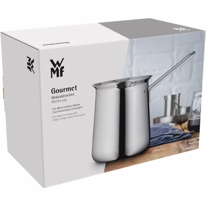 Турка для кави WMF Gourmet 680 мл, на 12 чашок, нержавіюча сталь, підходить для посудомийної машини