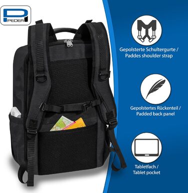 Плечовий рюкзак Pedea Noble для чоловіків та жінок, антрацитовий колір