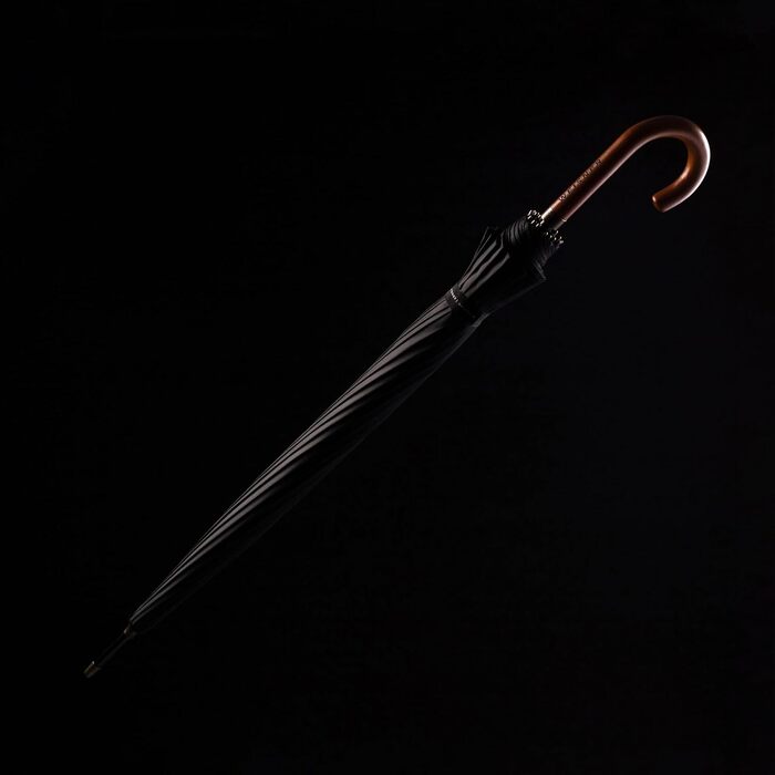 Сонцезахисний парасоль-тент WEISNER CAPITOL PRO – для 2 осіб, діаметр 120 см, 24-ти стійки, дерев'яний руків'я, тефлонове покриття, захист від вітру, з елегантним чохлом