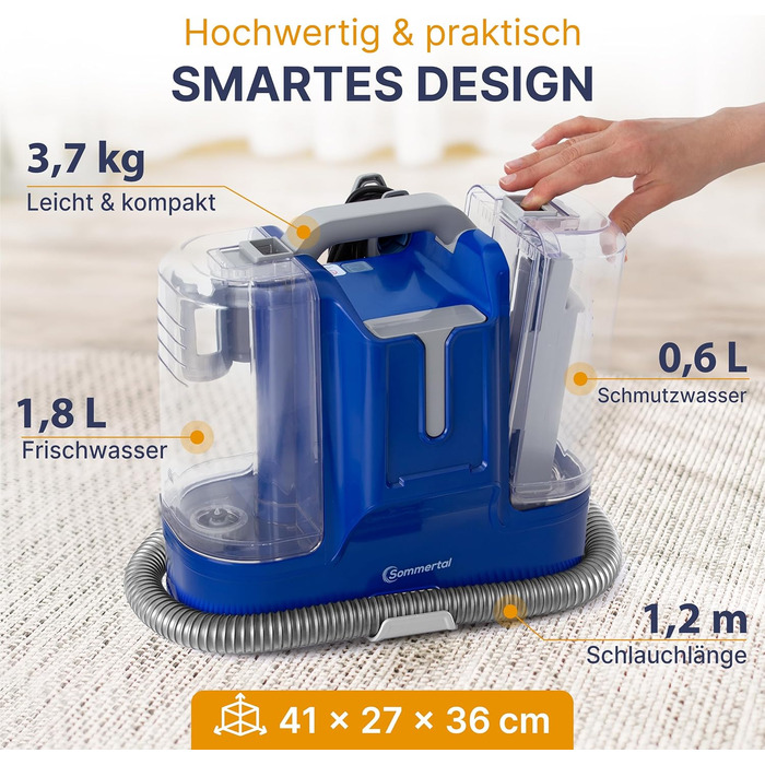 Многофункціональний пилосос MultiCleaner WS450 5-в-1 для килимів, меблів, авто та тварин. Потужний 450W, з аксесуарами та самоочищенням