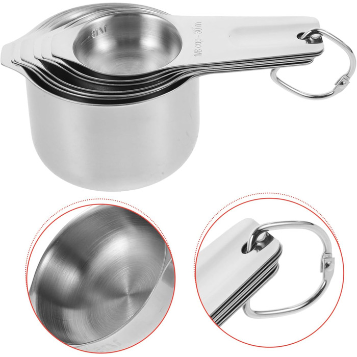 Cieeo Essential Baking Tool Set with 4 Reusable Measuring Cups and a Scale for Accurate Measurements in the Kitchen