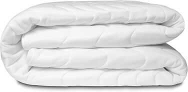 BONEX Fontana Mattress Cover, Polyester, White, 90x200 cm, 19-21 cm Height
