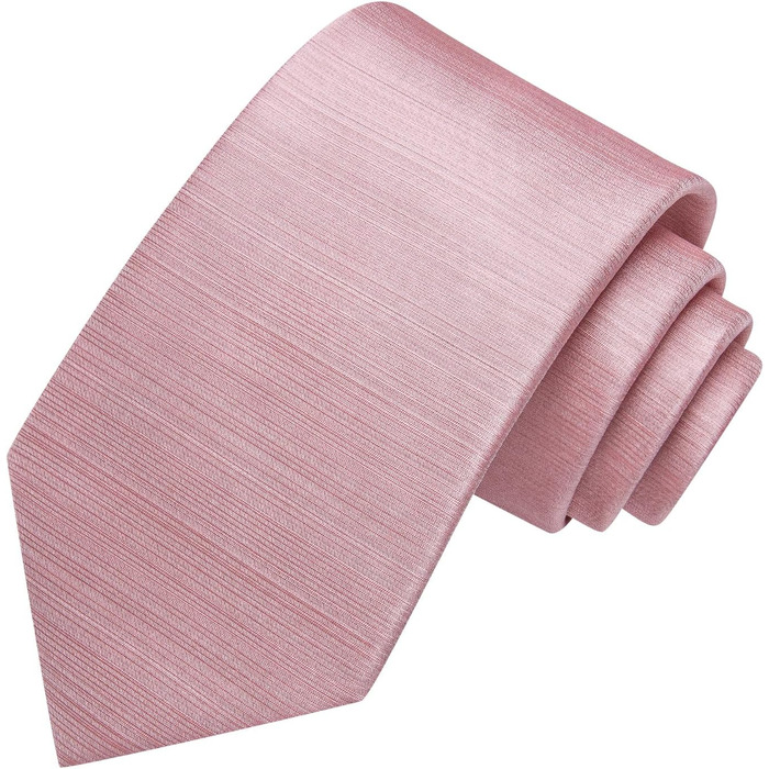 Комплект краватки Hi-Tie з шовку з нагрудною хусткою та запонками, рожевий, для весілля та ділових заходів